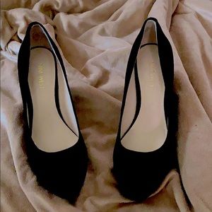 Nine West Black sued wedges